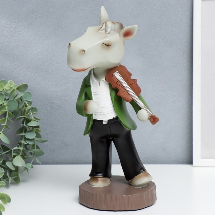 Сувенир полистоун Сувенир полистоун "Бременские музыканты. Конь со скрипкой" 31,5х15х15,5 см