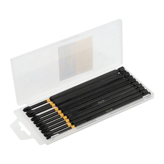 Бита ТУНДРА ПРОФИ, Torsion, сталь S2, PH2 х 150 мм, пластиковый кейс по 10 шт. Бита ТУНДРА ПРОФИ, Torsion, сталь S2, PH2 х 150 мм, пластиковый кейс по 10 шт.