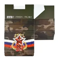 Подарочная коробка, упаковка, &laquo;С 23 февраля&raquo;, 22&times;15&times;10 см