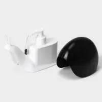 Дозатор для мыла Доляна &laquo;Улитка&raquo;, 120 мл, чёрный