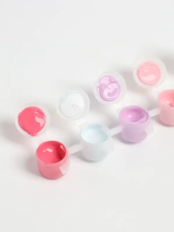 Набор акриловых красок, цвет розово-сиреневый, 3 мл