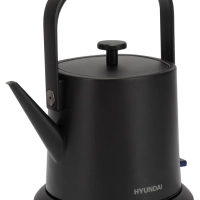 Чайник HYK-S2042 0.6л. 1000Вт черный (металл)
