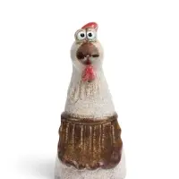 Фигурка декоративная &laquo;Курочка в переднике&raquo;, керамика, 8.3&times;7&times;15.7 см