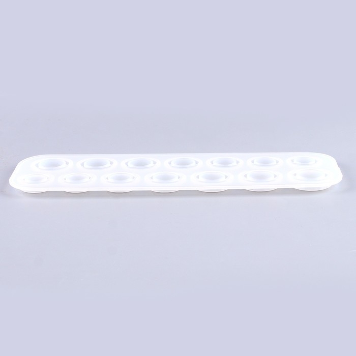 Форма силиконовая универсальная «Кольца» на 14 колец, 7 размеров — от 1,7 см до 2,3 см Форма силиконовая универсальная «Кольца» на 14 колец, 7 размеров — от 1,7 см до 2,3 см