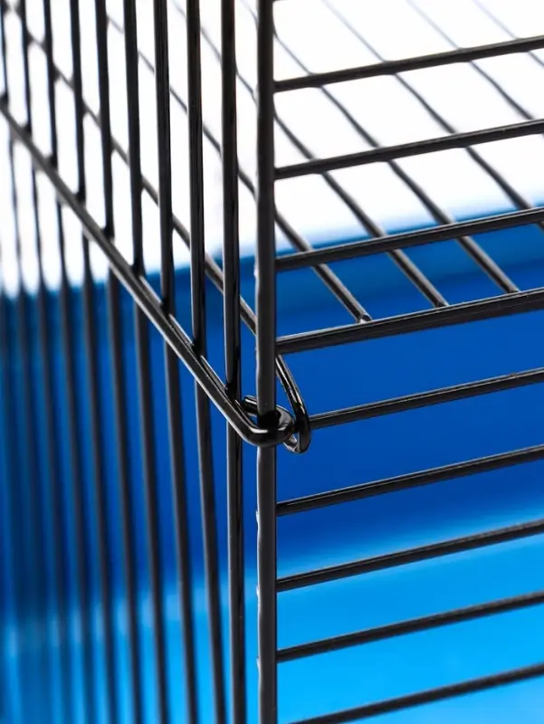 Клетка для грызунов "Мини" двухярусная, 29 x 25 х 32 см, синий