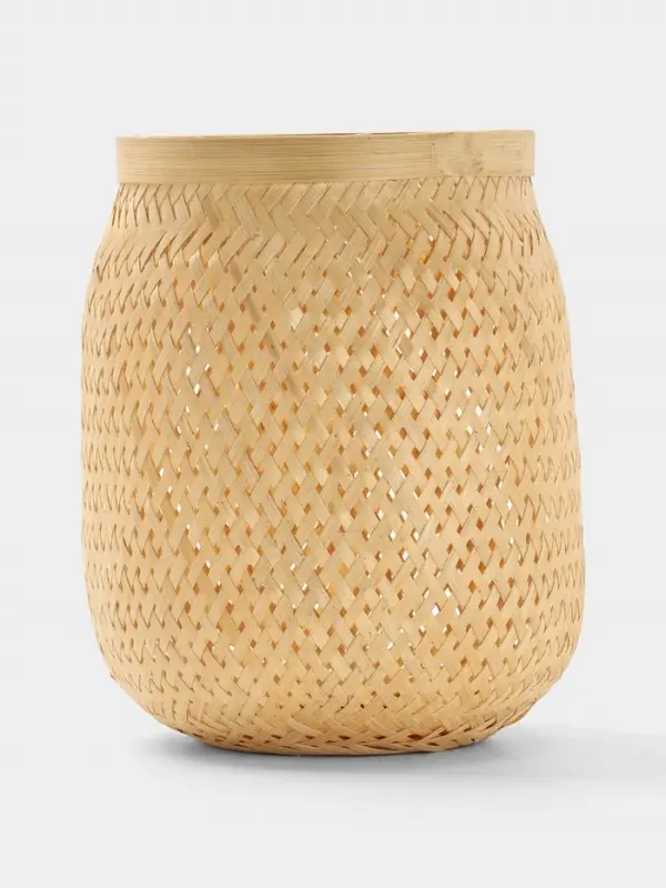 Корзинка плетёная из бамбука, 20&times;20&times;28 см