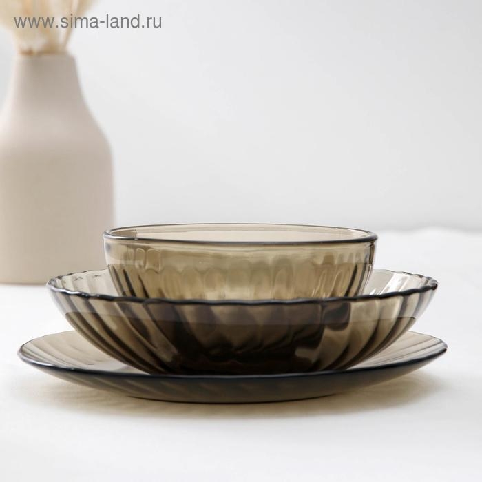 Набор столовый Elica, 30 предметов, цвет коричневый Набор столовый Elica, 30 предметов, цвет коричневый