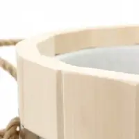 Ведро-запарник для бани и сауны, 20 л, деревянное, пластмассовая вставка