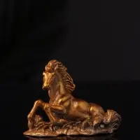 Фигура "Лошадь лежит" 8х6х3 см, бронза