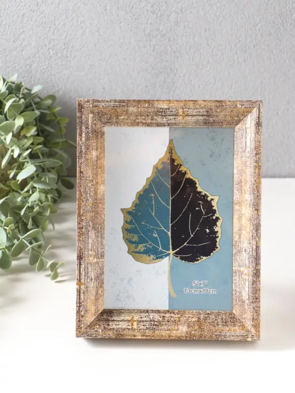 Фоторамка пластик 13х18 см "Прованс" бежево-коричневый 21,7х16,8х3 см