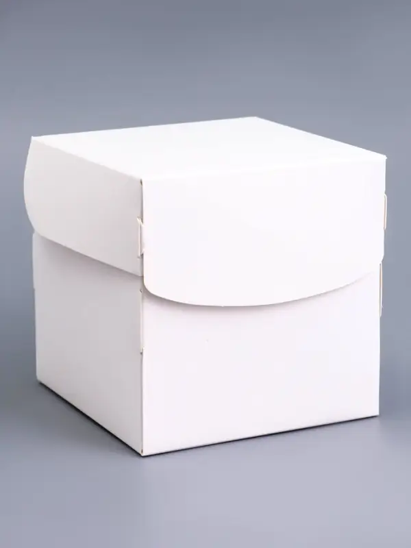 Коробка для 1 капкейка, белая,10×10×10 см
