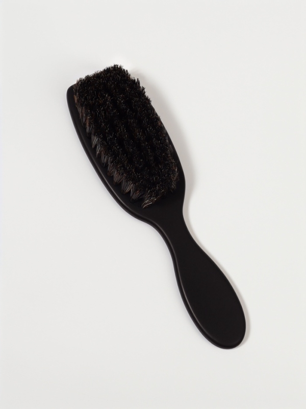 Щетка с искусс щетиной 18*5*2,8см пластик черный пакет QF