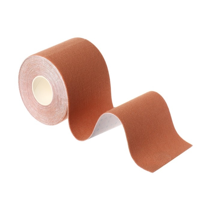 Кинезио - тейп, 5 см × 5 м, цвет бежевый