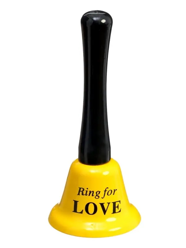 Колокольчик металлический, звонок настольный Ring for a love, 5&times;5&times;12.5 см, МИКС