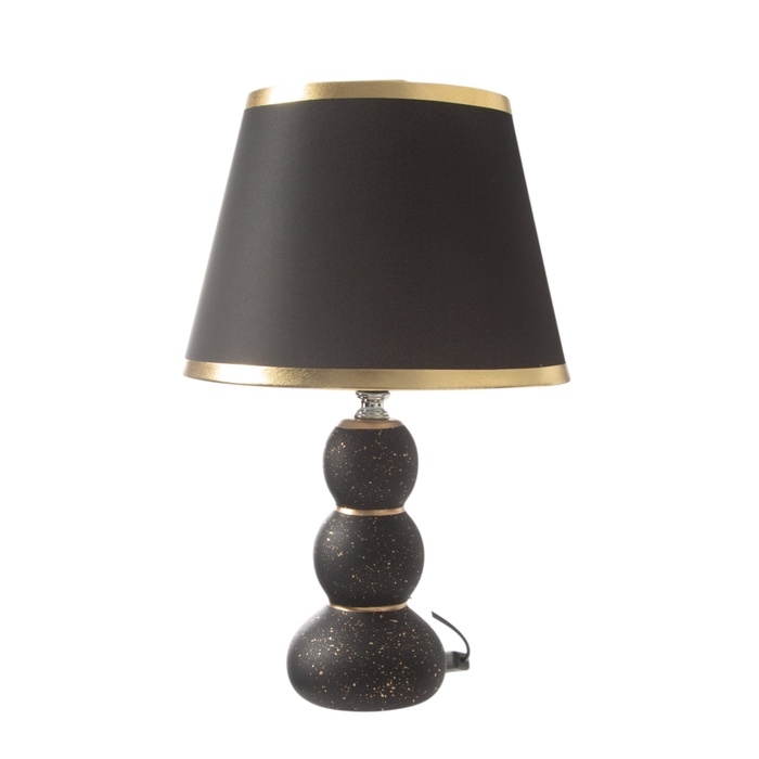 Лампа настольная Лампа настольная "Шарики" 1х40Вт Е27 черный/золото 22х22х36см