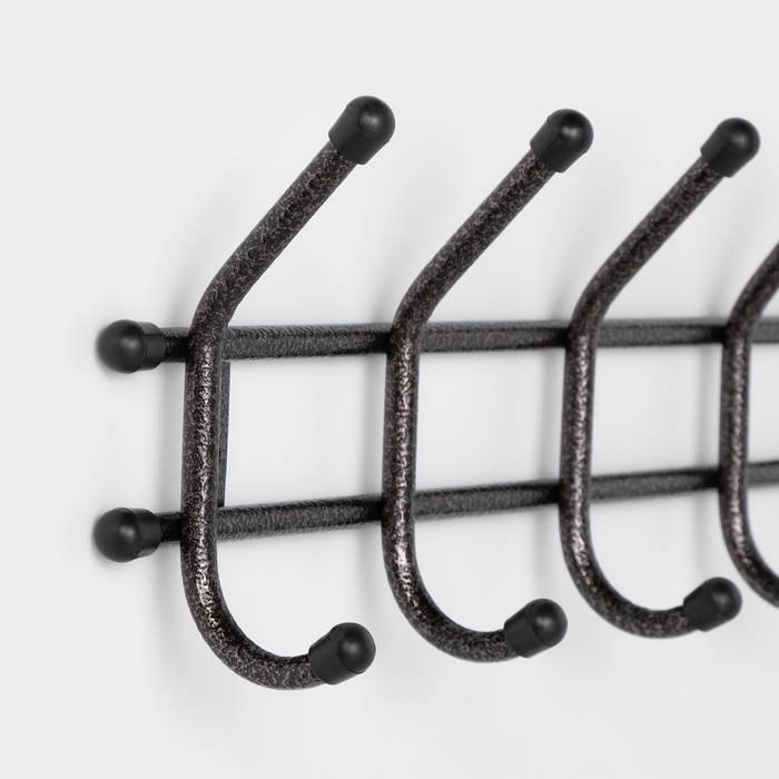 Вешалка настенная «Уют », 5 крючков, цвет медный антик Вешалка настенная «Уют », 5 крючков, цвет медный антик