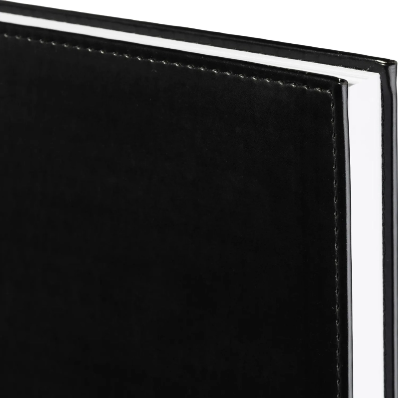 Ежедневник недатированный чёрный, А4, 200x270мм, 176 л, ATTACHE Каньон