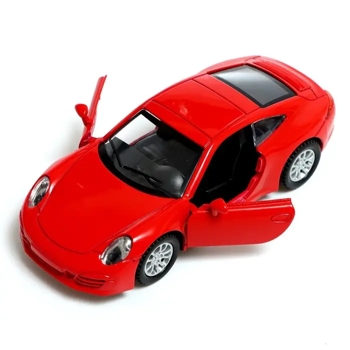 Машина металлическая RACE, 1:32, инерция, свет и звук, цвет красный Машина металлическая RACE, 1:32, инерция, свет и звук, цвет красный