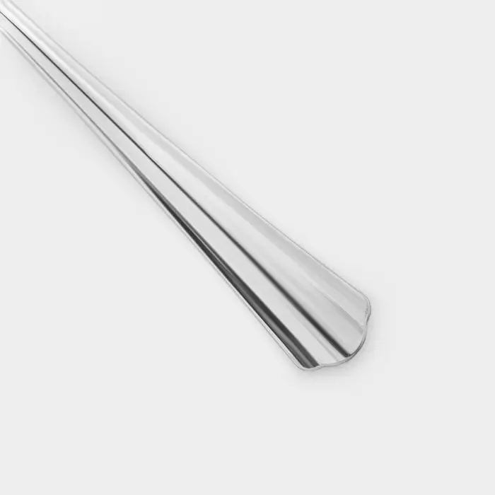 Вилка столовая, длина 19.8 см, толщина 1.2 мм, упрощённой обработки, нержавеющая сталь, серебристая