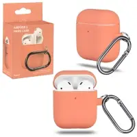 Чехол APods 1/2 Hang Silicon Case с карабином Papaya