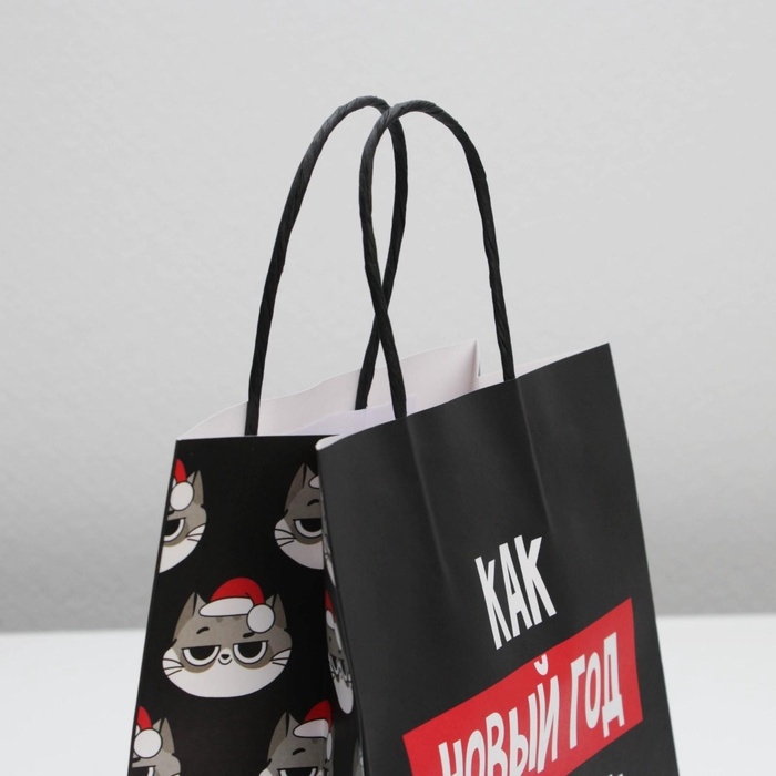 Пакет подарочный новогодний «Так тебе и надо», 22 х 22 х 11 см Пакет подарочный новогодний «Так тебе и надо», 22 х 22 х 11 см