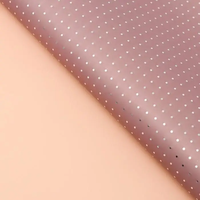 Плёнка матовая «Серебристый горох» песочный, бобовый, 0.58×0.58 м