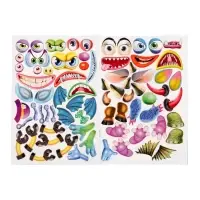 Книжка с наклейками &laquo;Создай своего монстрика. Реготунович&raquo;