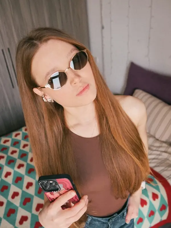 Очки солнцезащитные OneSun, uv 400, футляр, салфетка, цвет золото, серый