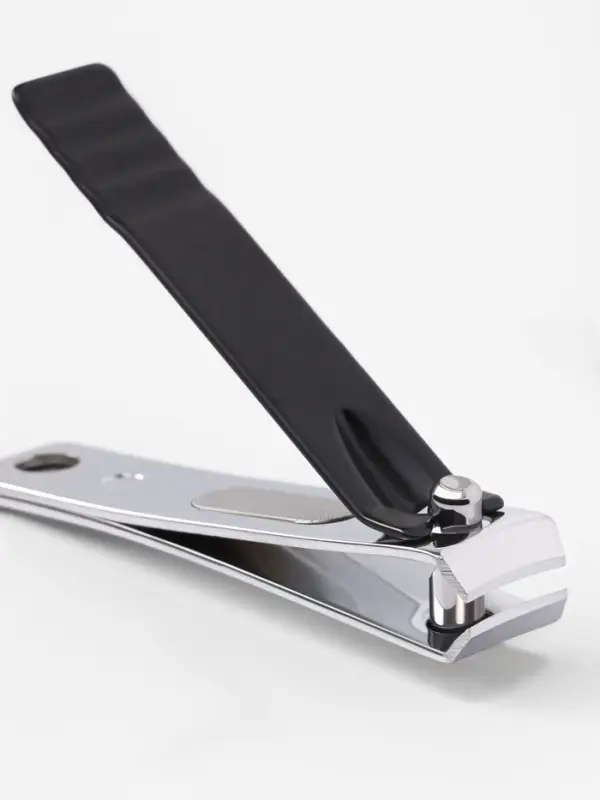 Кусачки книпсер маникюрные, 5.5 см, в коробке, цвет чёрный, серебристый