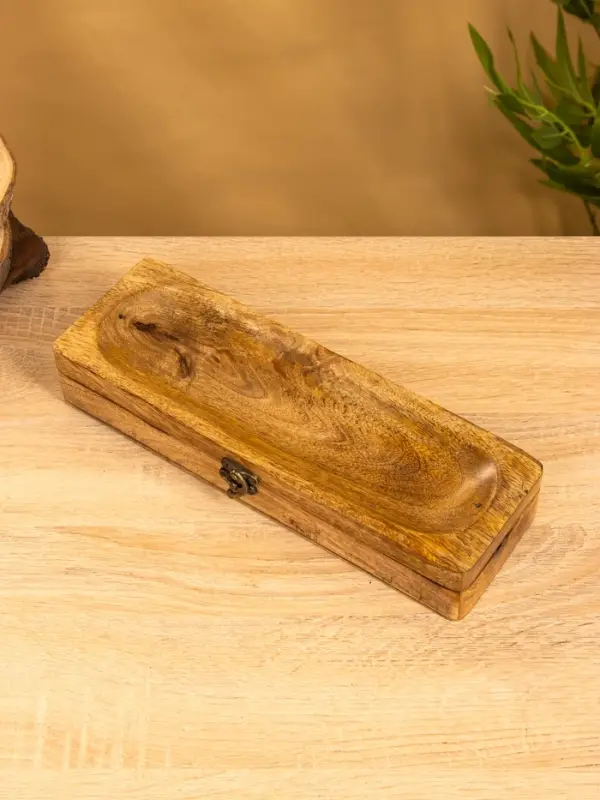 Подставка под благовония с хранением "Футляр" 31х10х5,5 см, дерево шишам