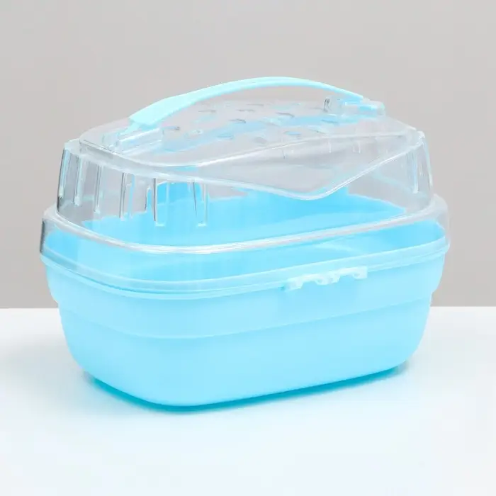 Переноска для грызунов &laquo;Пижон&raquo;, 23&times;16&times;15 см, синяя