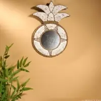 Зеркало настенное, 32&times;50 см, декорировано ракушкой