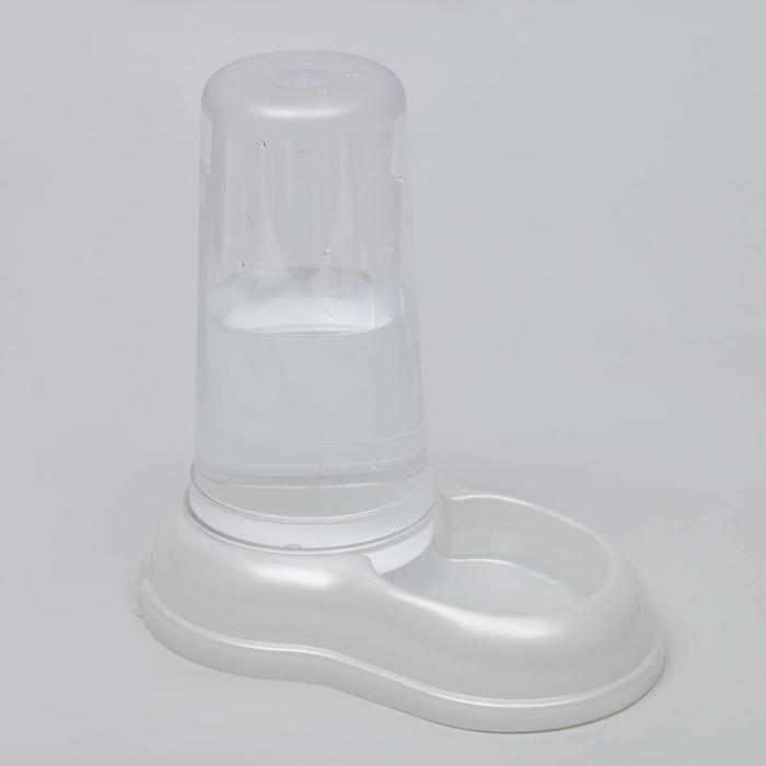 Автопоилка/автокормушка 0,6 л, белая перламутр Автопоилка/автокормушка 0,6 л, белая перламутр