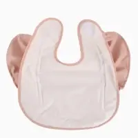 Нагрудник для кормления, непромокаемый с карманом, розовый M&B