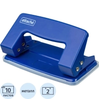 Дырокол ATTACHE 6304 до 10л., металл., синий