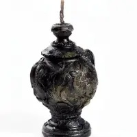 Свеча &laquo;Самовар&raquo; 5.6&times;4.8&times;6.8 см, чёрный с золотом