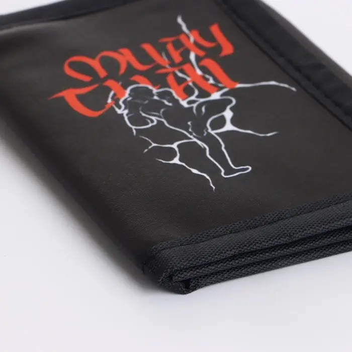 Кошелёк детский &laquo;Муай Тай&raquo;, на липучке, Выбражулька, чёрный