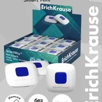 Ластик с держателем ErichKrause ErichKrause SmartWay Mini Square, средней жёсткости, гипоаллергенный, в пакете с европодвесом