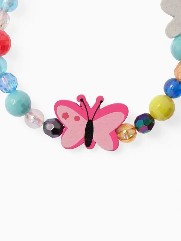 Браслет детский &laquo;Выбражулька. Бабочка с цветочком&raquo;, d=5 см, МИКС