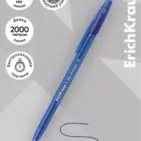 Ручка шариковая ErichKrause R=301 Stick Original, узел 1 мм, синяя