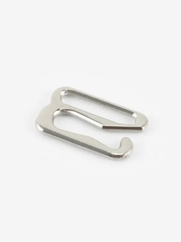 Крючок для бретелей, металлический, 10 мм, 20 шт., цвет серебряный