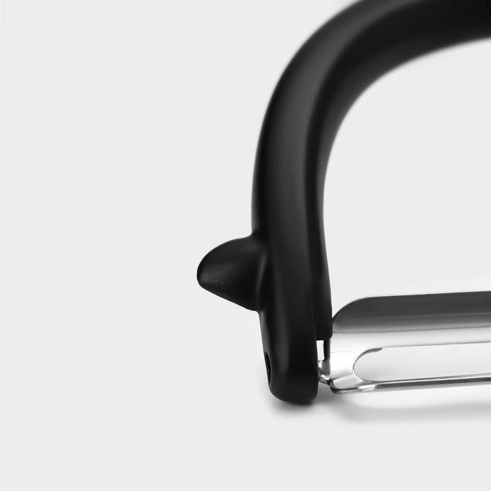 Овощечистка Magistro Vantablack, 17×6,6 см, горизонтальная, цвет чёрный Овощечистка Magistro Vantablack, 17×6,6 см, горизонтальная, цвет чёрный