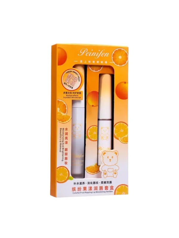 Набор для губ &laquo;Апельсин&raquo;: бальзам и масло для губ