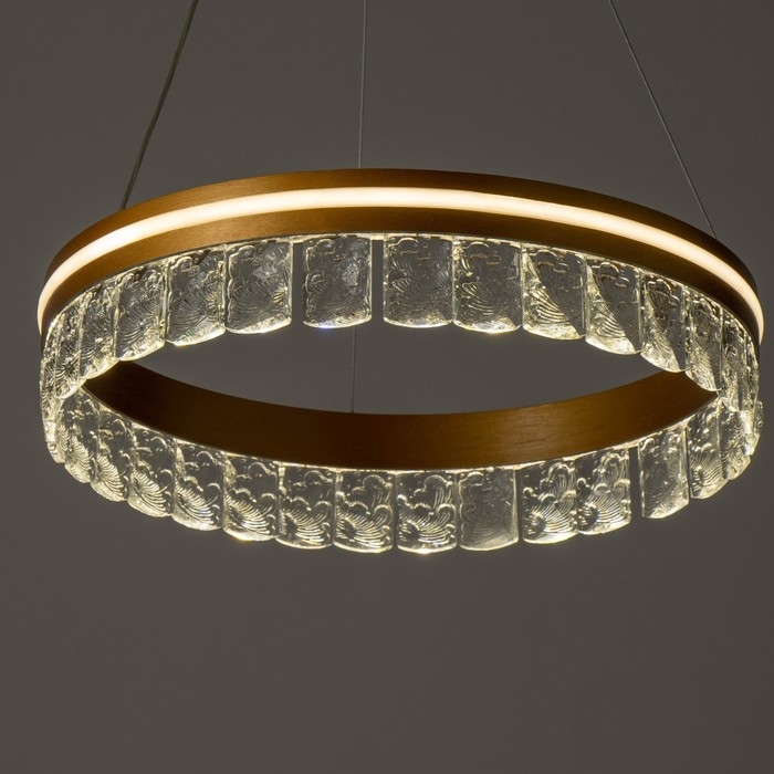 Светильник Светильник "Джес" LED 100Вт золото 39х39х9 см BayerLux