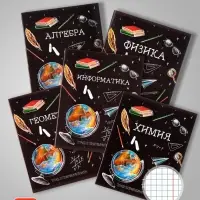 Набор предметных тетрадей Calligrata &laquo;Доска&raquo;, 12 предметов, 48 листов, со справочным материалом, обложка из мелованного картона