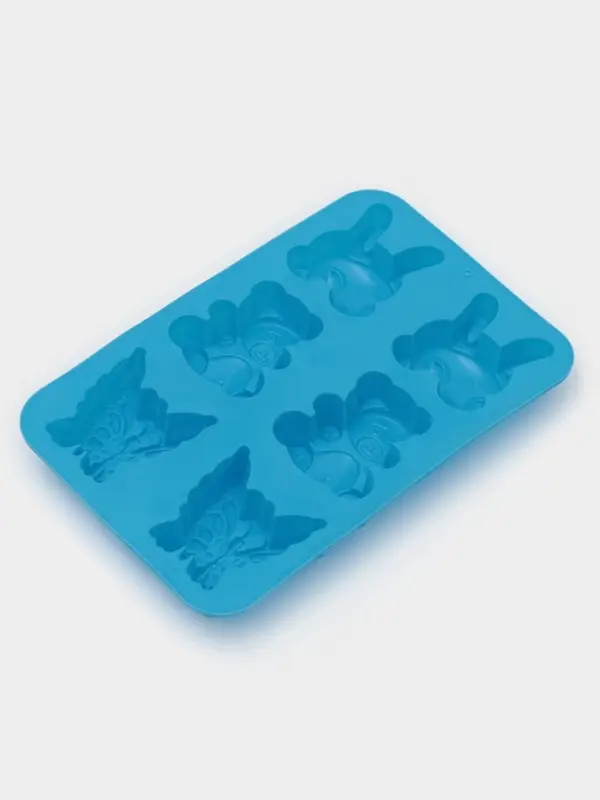 Форма для выпечки Доляна &laquo;Животные. Зоопарк&raquo;, силикон, 26&times;17 см, 6 ячеек (7.2&times;6.4 см), МИКС