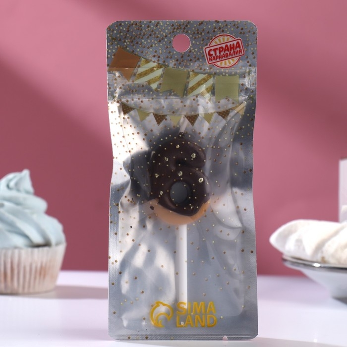 Свеча в торт Свеча в торт "Шоколадная глазурь", цифра "6" ,3,8 см