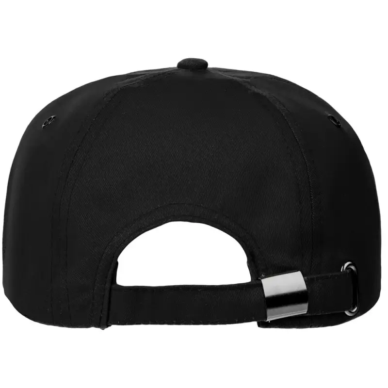 Бейсболка Canopy, черная с белым кантом Бейсболка Canopy, черная с белым кантом