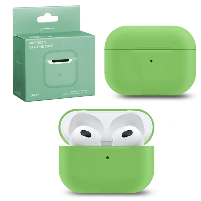 Чехол APods 3 Silicone green Чехол APods 3 Silicone green