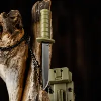 Нож-брелок &laquo;Аркелл&raquo;, 9 см, клинок 50 мм/1.5 мм, зеленый